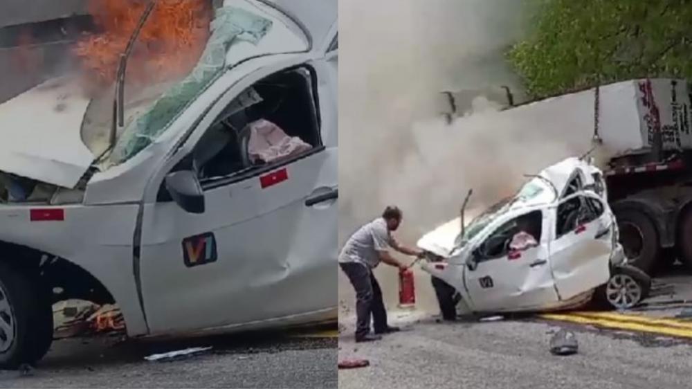Tragédia na BR-259: Acidente envolvendo carreta e veículos de passeio deixa uma vítima fatal