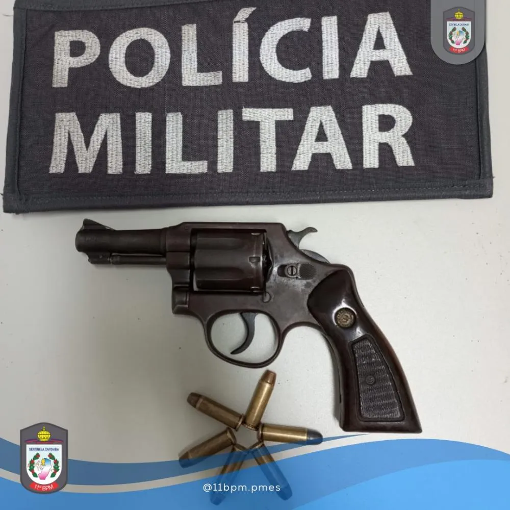 Menor é Apreendida Pela PM Por Porte Ilegal De Arma De Fogo Em Água Doce Do Norte/ES