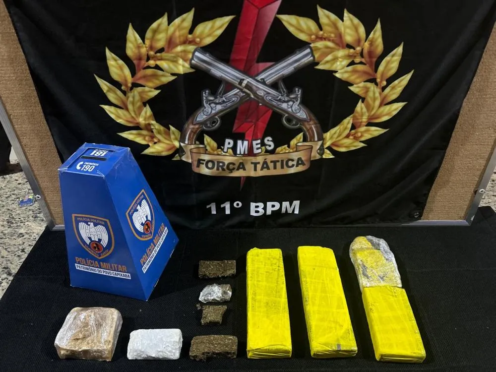 Força Tática e K9 Apreendem Mais De 3 Kilos De Drogas Em Barra De São Francisco