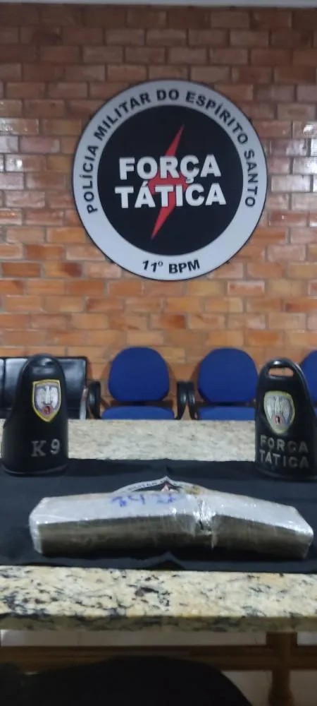 Força Tática e K9 Apreendem Mais de 1,4 KG de Maconha em Barra de São Francisco-ES