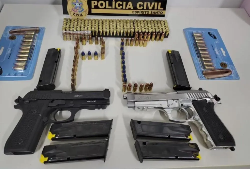Operação Conjunta da Polícia Civil Apreende Armas e Munições Ilegais em Mantenópolis-ES