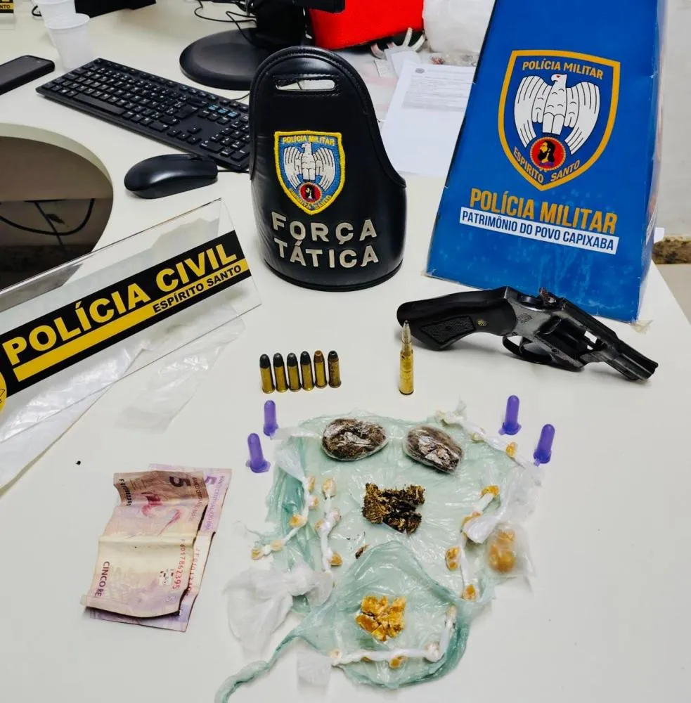 Operação Estado Presente – Noroeste Resulta na Prisão de Dois Suspeitos e Apreensão de Drogas e Armamento em Mantenópolis-ES