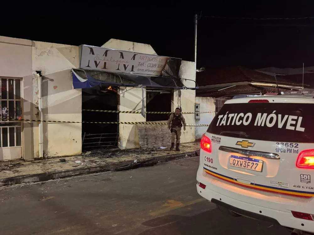 PM atende Ocorrência de Incêndio em Mendes Pimentel-MG